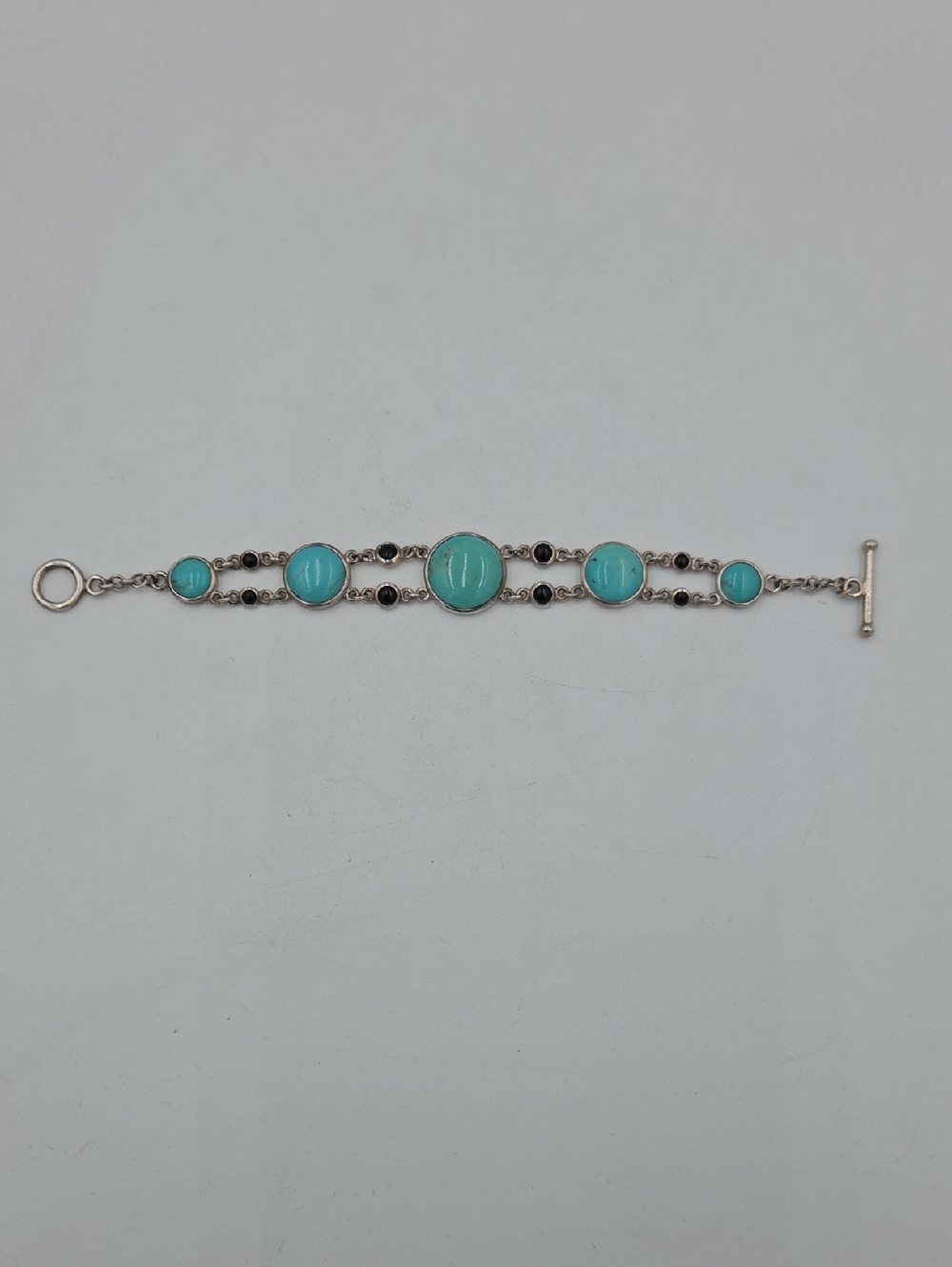 Sterling Silver - WK WHITNEY KELLY Turquoise Toggle Bracelet